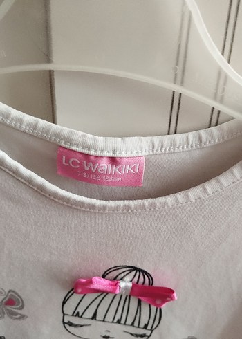 Pembe Kız Çocuk Uzun Kollu Fırfırlı Tişört - Görsel 3