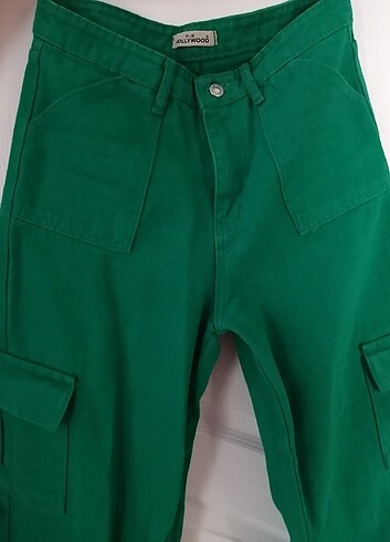 29 Beden yeşil Renk Kadın pantolon