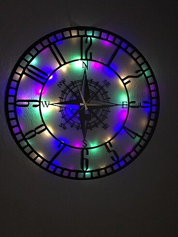 Pusula Rgb Ledli Mdf