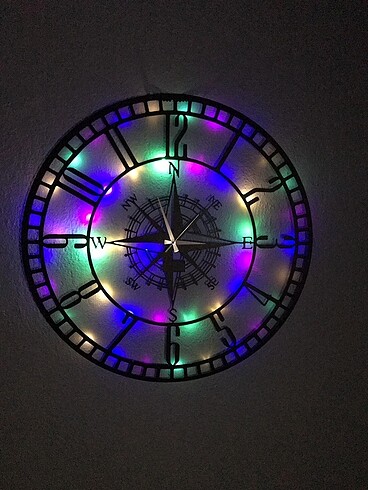 Beden Pusula Rgb Ledli Mdf