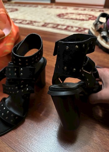 Siyah platform ayakkabı - Görsel 4