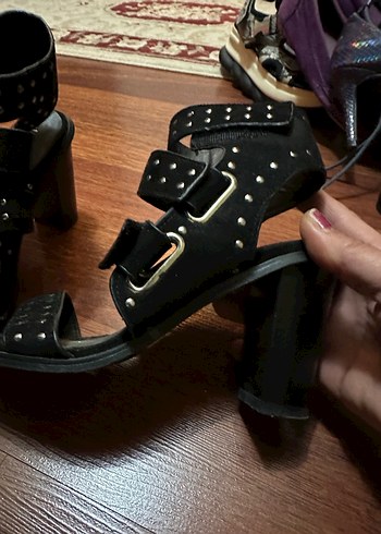 Siyah platform ayakkabı - Görsel 3