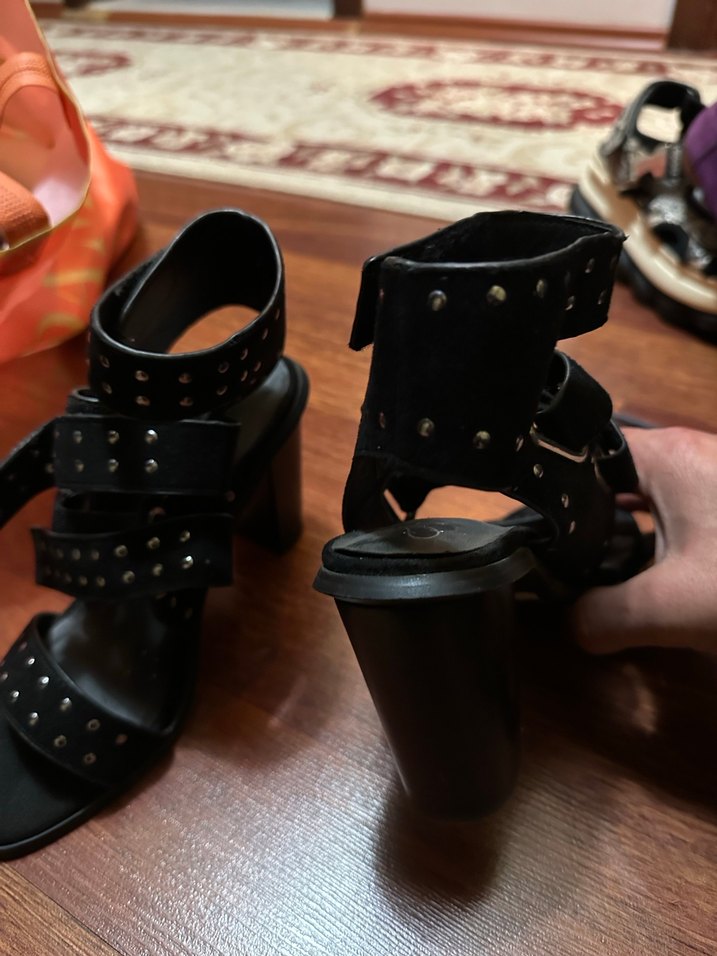 Siyah platform ayakkabı - Görsel 4