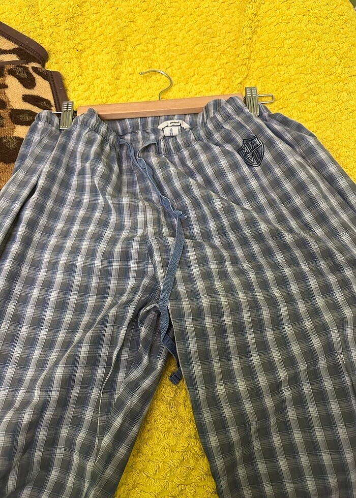 Mavi erkek pijama - Görsel 4