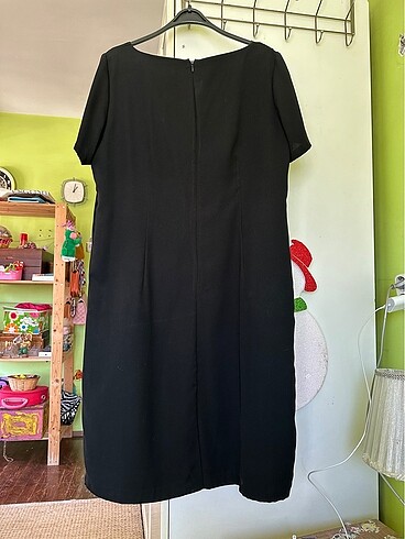 50 Beden siyah Renk Büyük beden siyah elbise