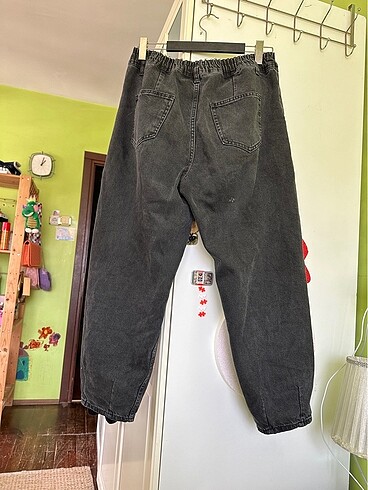 42 Beden siyah Renk Büyük beden siyah kot pantolon