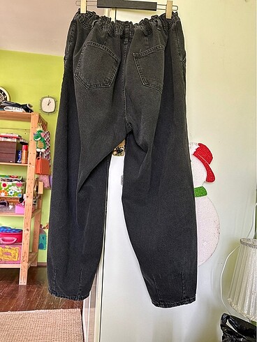 50 Beden siyah Renk Büyük beden siyah kot pantolon