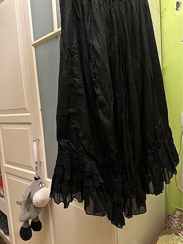 Batik Siyah uzun etek