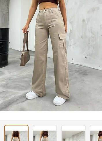 Kargo wide leg pantolon 