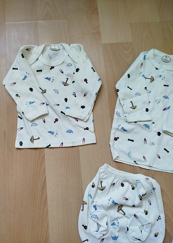Sıfır çok kaliteli yeni doğan bebek takımı toplam 5 parça. - Görsel 11