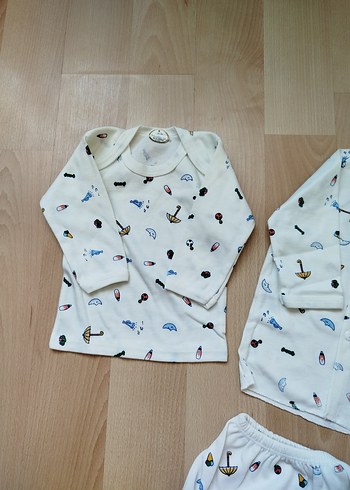 Sıfır çok kaliteli yeni doğan bebek takımı toplam 5 parça. - Görsel 5