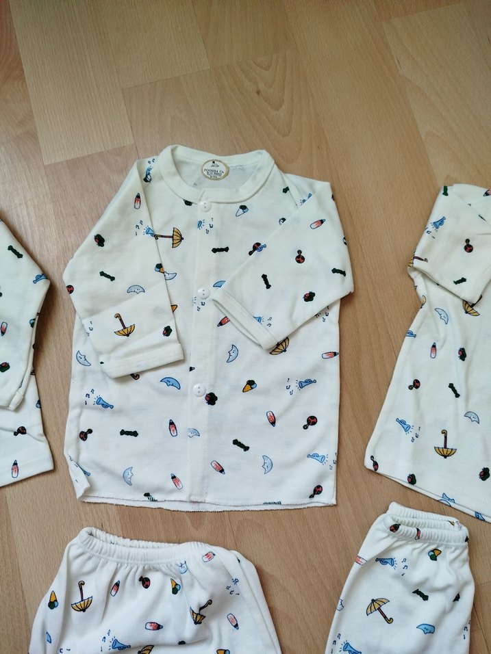 Sıfır çok kaliteli yeni doğan bebek takımı toplam 5 parça. - Görsel 4