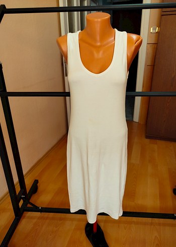 Yeni gibi çok rahat çok tatlı triko elbise boy 100 cm - Görsel 6