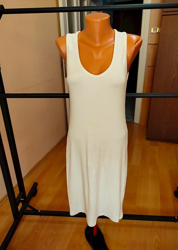 Yeni gibi çok rahat çok tatlı triko elbise boy 100 cm - Görsel 3