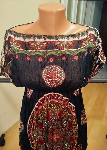 Sıfır çok zarif çok tatlı beli lastikli, yanları yırtmaçlı plaj - Görsel 6