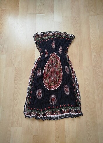 Mayo üstü plaj elbisesi hiç giyilmedi iki koltuk arası 37 cm boy - Görsel 4