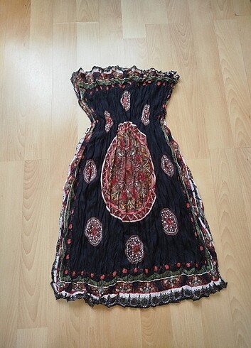 Mayo üstü plaj elbisesi hiç giyilmedi iki koltuk arası 37 cm boy - Görsel 5