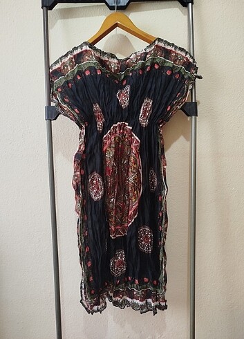 Mayo üstü plaj elbisesi hiç giyilmedi iki koltuk arası 37 cm boy - Görsel 6