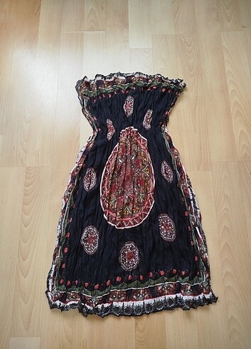 Mayo üstü plaj elbisesi hiç giyilmedi iki koltuk arası 37 cm boy - Görsel 8