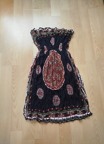 Mayo üstü plaj elbisesi hiç giyilmedi iki koltuk arası 37 cm boy - Görsel 10