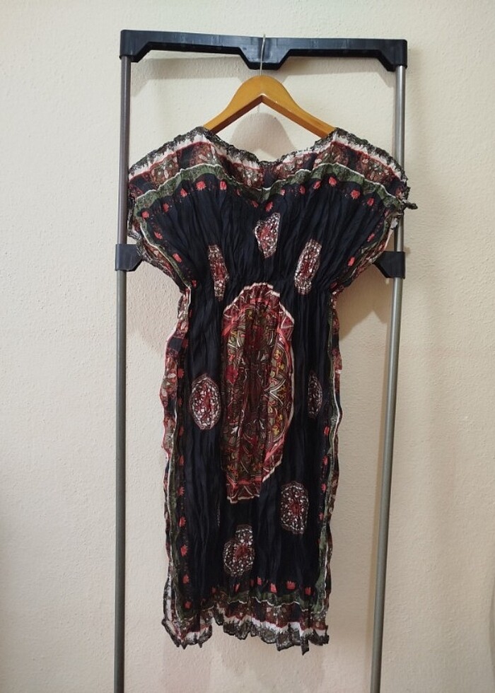 Mayo üstü plaj elbisesi hiç giyilmedi iki koltuk arası 37 cm boy - Görsel 2