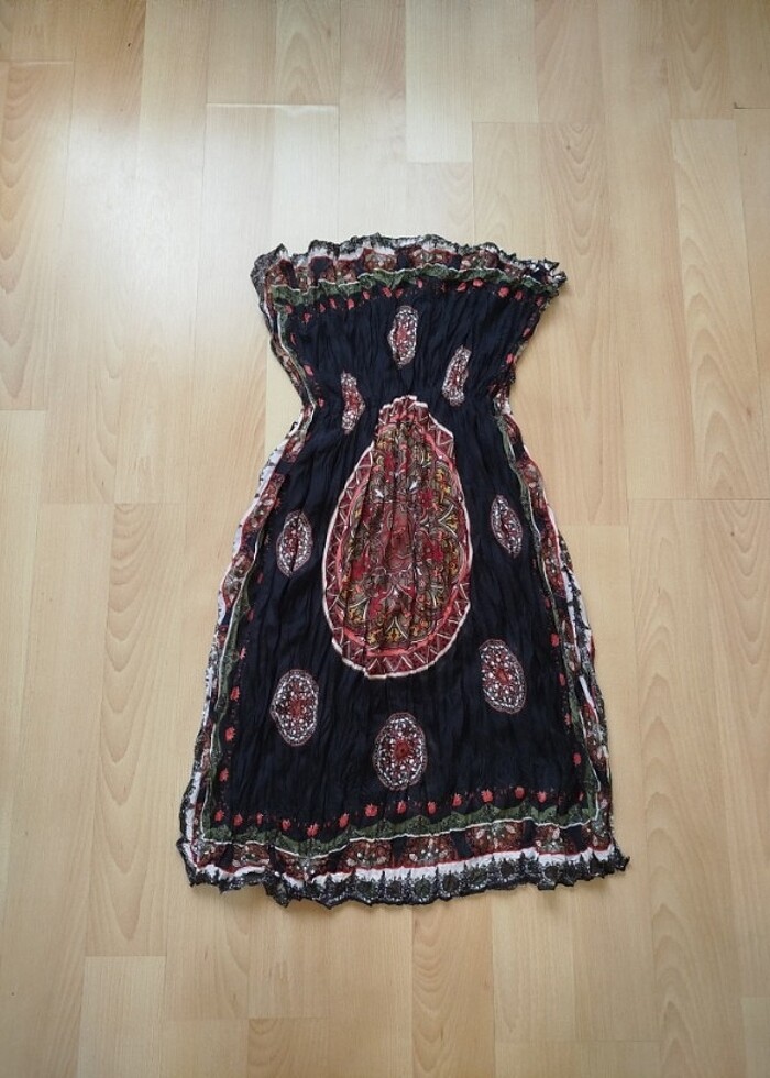 Mayo üstü plaj elbisesi hiç giyilmedi iki koltuk arası 37 cm boy - Görsel 4