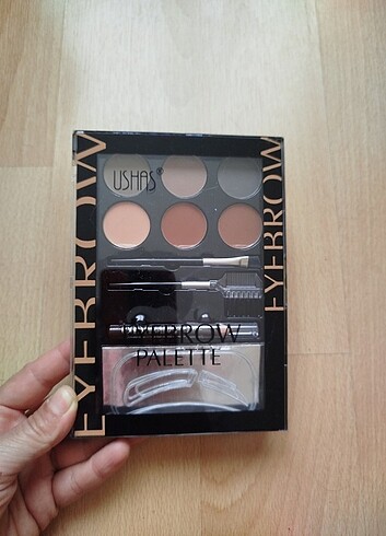 Sıfır etiketli çok kaliteli 6 renkli kaş paleti, fırça, kalem he - Görsel 10