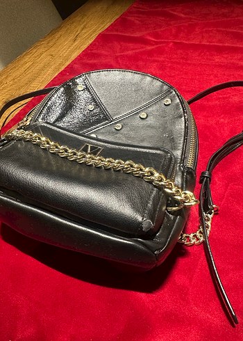 Victoria secret Siyah Deri Sırt Çantası - Görsel 4