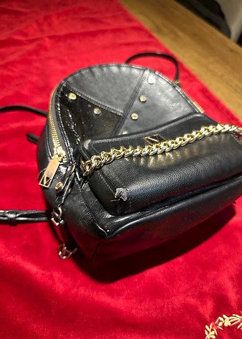 Victoria secret Siyah Deri Sırt Çantası - Görsel 3