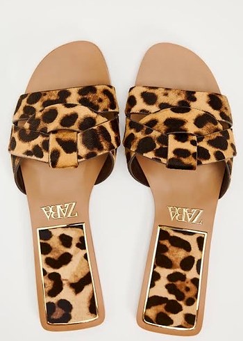 Zara Leopar Desenli Kadın Terlik - Görsel 2