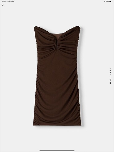 Bershka Bershka mini straplez elbise