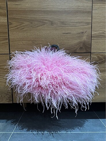 New Arrivals tüylü crop pembe büstiyer