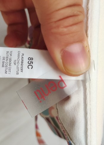 xl Beden çeşitli Renk Çiçek Desenli Renkli Bohem Bikini Üstü 90b