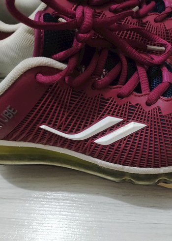 37 Beden Kadın Spor Kırmızı Bağcıklı Sneakers