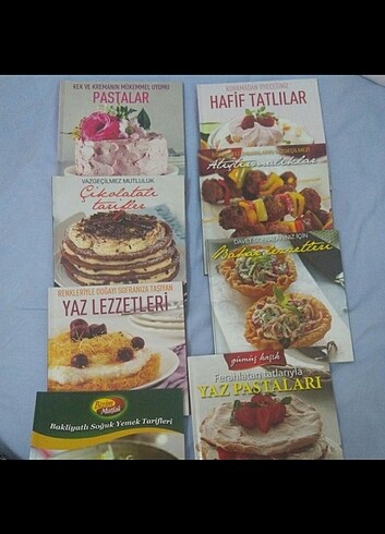 Pasta, Yemek ve Tatlı kitabı 8 adet