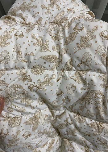 Beyaz desenli bebek astronot tulum - Görsel 2