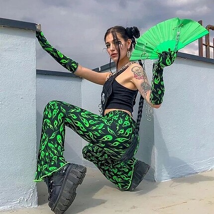 STREETWEAR FLAME PANTOLON