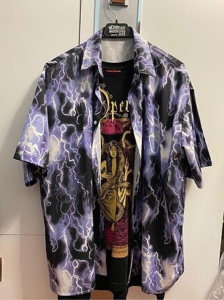 Streetwear Yıldırım Desenli Gömlek