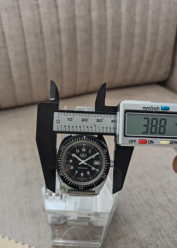 Beden gri Renk RE WATCH Kurmalı Diver Antika Unisex Kol Saati