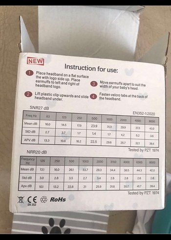 Bebek Kulak Koruyucu Muff Gürültü Azaltıcı Önleyici Kulaklık - Görsel 4