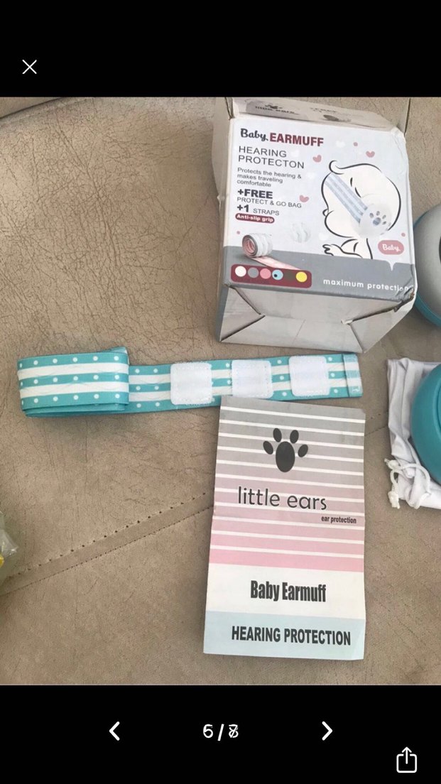 Bebek Kulak Koruyucu Muff Gürültü Azaltıcı Önleyici Kulaklık - Görsel 5