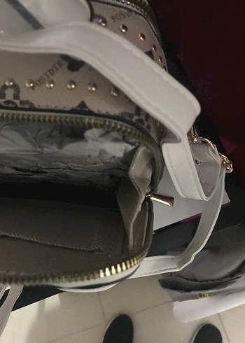 Bohem Örgü Detaylı Kahverengi Kadın Çanta - Görsel 7