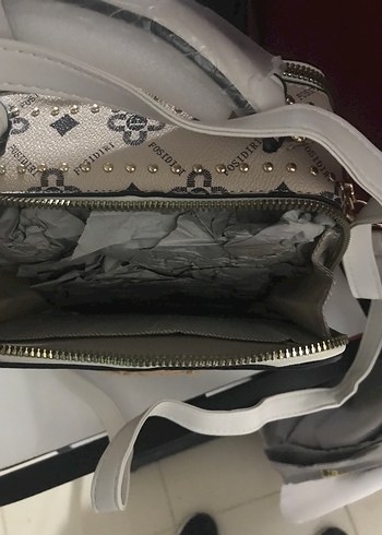 Bohem Örgü Detaylı Kahverengi Kadın Çanta - Görsel 6