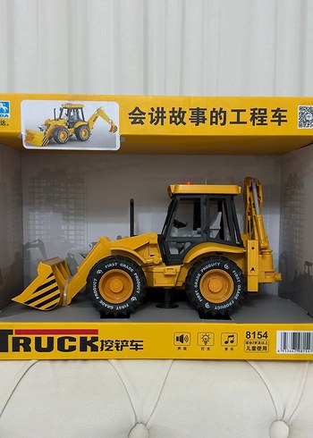 Müzikli Işıklı Kepçe Ekskavatör Oyuncak İş Makinesi