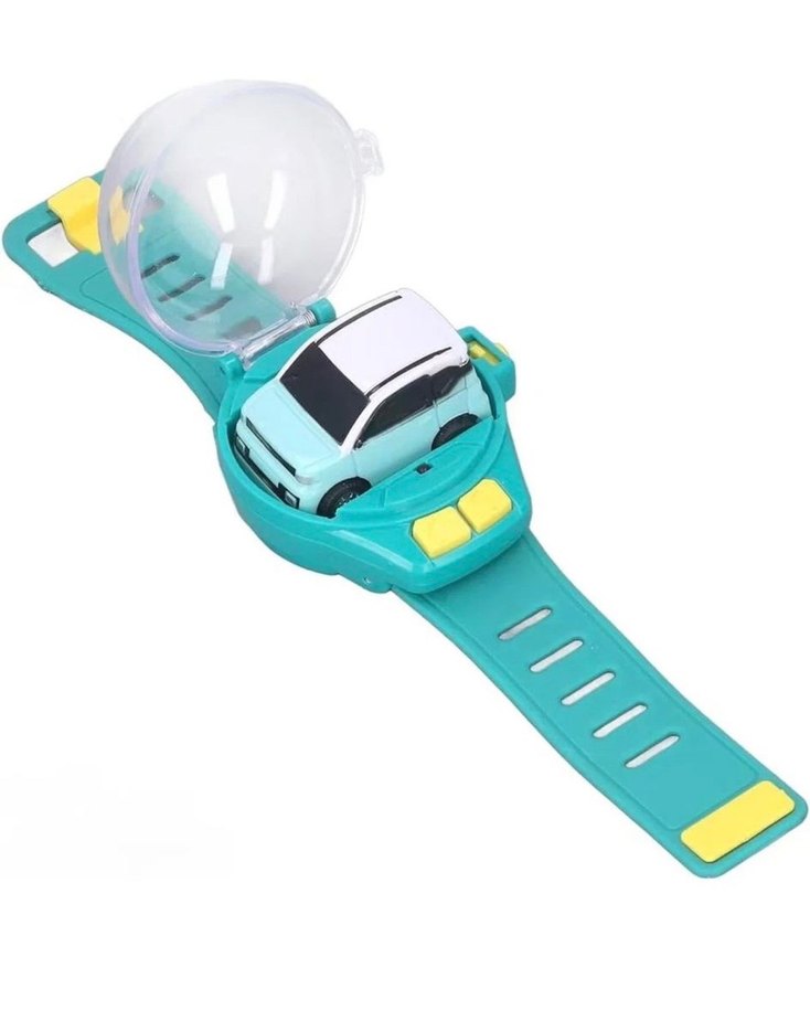 Bileğe Takılan Saat Kontrollü Renkli Işıklı Oyuncak Araba - Görsel 3