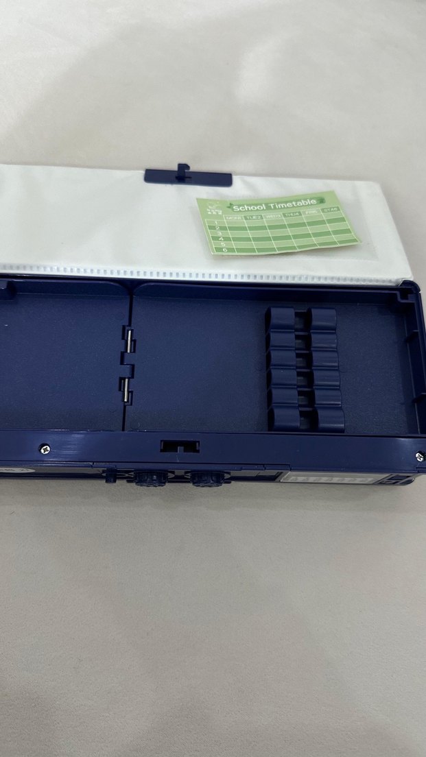 Uzay Temalı Mavi Çocuk Okul Çantası Çok Fonksiyonlu Kalemlik - Görsel 4