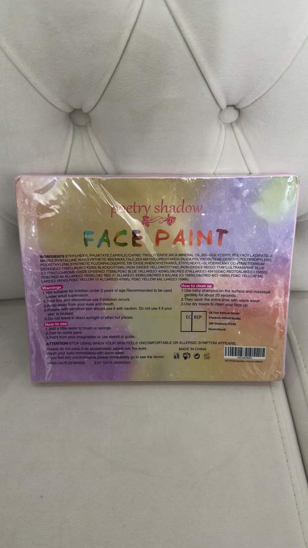 Pastel Pembe Yüz Boyama Seti Maske Çocuk - Görsel 3