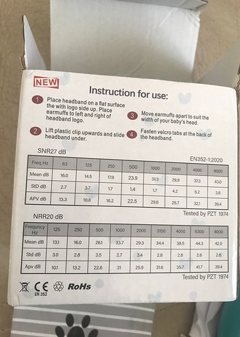 BEBEK GÜRÜLTÜ AZALTICI KULAKLIK - Görsel 7