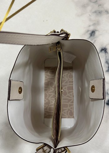 Bej Baskılı Nautica Kadın Omuz Çanta - Görsel 11