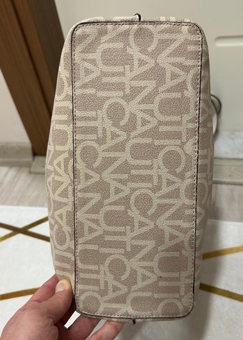 Bej Baskılı Nautica Kadın Omuz Çanta - Görsel 6